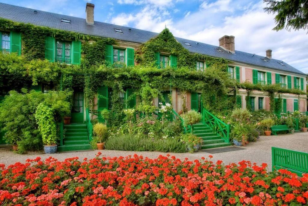 Maison Fleurs De Lys, Climatisee, Wifi Et Parking Privee Gratuit, Lave-Linge, Vernon Giverny 외부 사진
